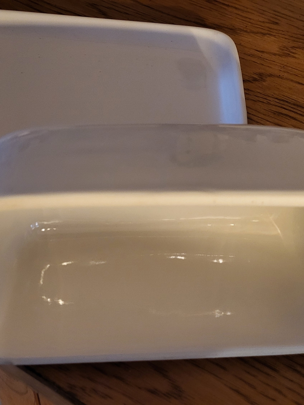 Rae Dunn White Ceramic Butter Crock with Black Lettering - Picture 5 of 6